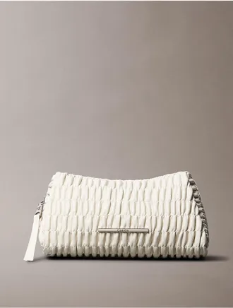 Calvin Klein Jeans Calvin Klein Womens Ruched Beauty Case - White - OS