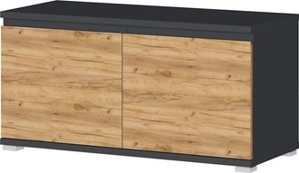 Germania DIE MÖBELMACHER GW-Lissabon 3474-562 Scarpiera, Antracite/Imitazione Rovere Navarra, (L/H/P), 96 x 52 x 40 cm