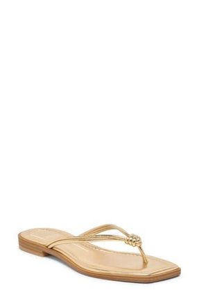 Dolce Vita Izaak Flip Flop in Gold Stella at Nordstrom Rack, Size 8
