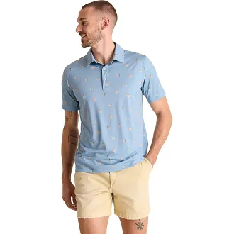 Chubbies The Barkin Up The Wrong Tree Polo Shirt Mens Blue Performance RED250