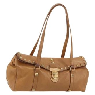 Prada Pre-owned Shoulder Bags, female, Beige, Size: ONE SIZE Pre-owned Vintage Tote Bag