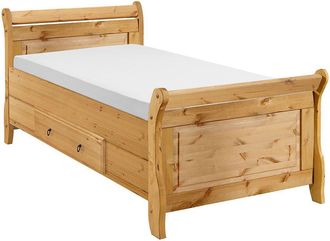 Maison Belfort home24 Maison Belfort Massivholzbett Cenan 100x200 cm Massivholz Kiefer mit Bettkasten Landhaus