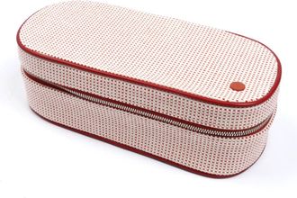 Herm&egrave;s Vermilion Toile H Pouch (Pre-Owned)