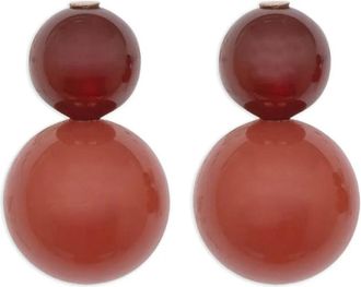 Jennifer Behr Orecchini Cara con perline - Rosso