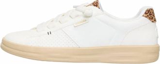 Hey Dude Womens Karina Duo Classic Sneaker In Egret/leopard Multi