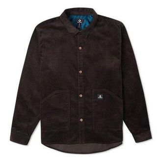 Converse Corduroy Button Shirt Dark Brown 10024006-A03