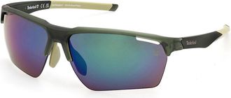 Timberland TB00068 Polarized 97R Mens Sunglasses Green Size 68