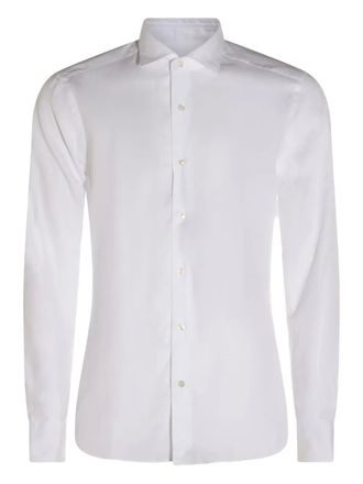 Glanshirt long-sleeve cotton shirt - men - Cotton - 43 - White