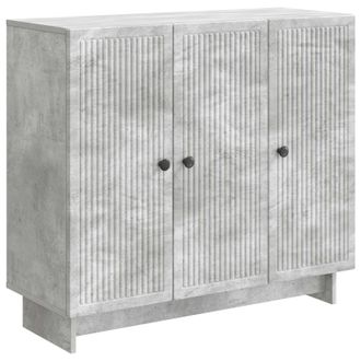 vidaXL Aparador Gris Hormig&oacute;n 89 X 34,5 X 80 Cm Madera De Ingenier&iacute;a Vidaxl