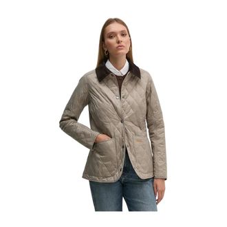 Barbour Dames, Jassen, Beige, Maat: 2XS Leer