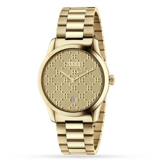 Gucci YA126461 Unisex Watch - Gold Stainless Steel - One Size