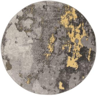 Safavieh Alfombra de polipropileno gris/amarillo, 201 cm