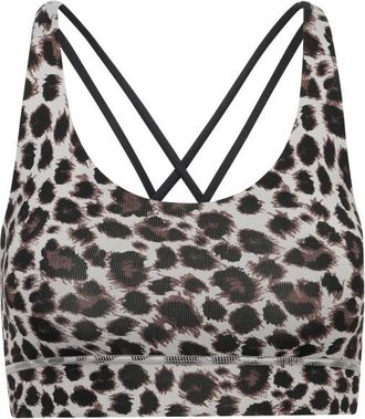 Hey Honey Criss-Cross Bra Leo Sport-BH f&uuml;r Damen | grau