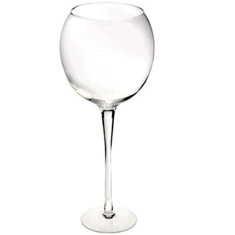 Trade Shop Trade Shop - Calice Ampolla Ballon Boccia Vetro 15cm H 50cm Confetti Vaso Porta Fiori Candela