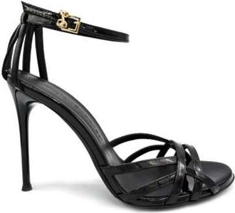 Sergio Levantesi Roberta 6 - Dames - Sandalen met hakken - Zwart - 38 EU - Leer - Schoenen