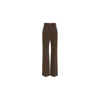 Sportmax Broeken, Dames, Bruin, S, Wide Broeken