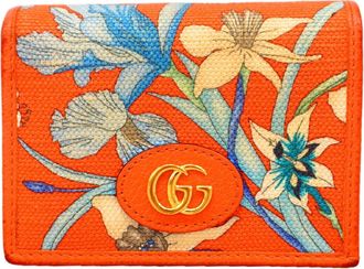 Gucci Orange Canvas Wallet (Bi-Fold) (Pre-Owned)