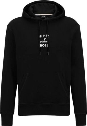 HUGO BOSS Hombre, Sudaderas, Negro, Talla: M