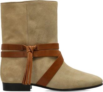 Isabel Marant Stivaletti Rejen in pelle scamosciata - Toni neutri