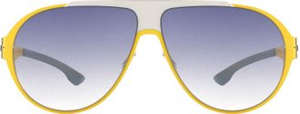 Ic! Berlin IC0002 Carson 41B Mens Sunglasses Yellow Size 64