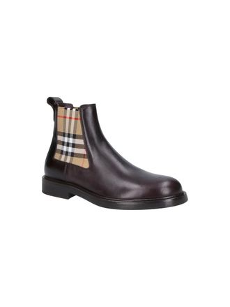 Burberry Mens Boots Brown Calf Leather