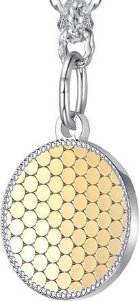 Rachel Glauber Silver Cz Chain Necklace