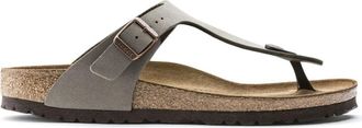 Birkenstock Gizeh Birko-Flor Nubuck Sandalen - Dames - Slippers - Beige - 39 EU - Schoenen