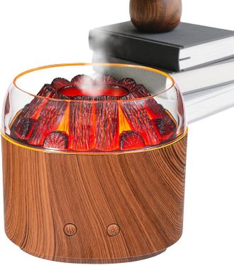 OEM Humidificador Volcano, Difusor De Aceites Esenciales De 160 Ml Con Llama Funcionamiento Silencioso Con Iluminaci&oacute;n Ambiental C&aacute;lida Para Uso En Interi