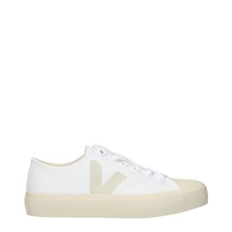 Veja Wata Ii Damens Sneakers aus weißem/beigem Stoff