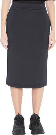 Moncler Ee 72 Skirt - Dames - Midirokken - Zwart - S - Polyester - Rokken
