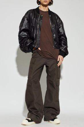 Rick Owens T-shirt With A Round Neckline, Mens, Brown