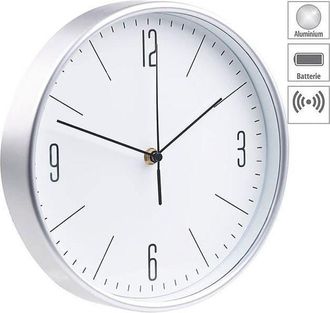 OEM Horloge Murale - St. Leonhard - Classique - &Oslash; 30 Cm - Argent - Radio-pilot&eacute;e