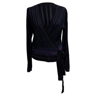 Diane Von F&uuml;rstenberg Wrap Top In Multicolor Viscose
