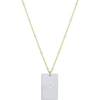 Set & Stones Zodiac Constellation Necklace in Silver /Capricorn at Nordstrom