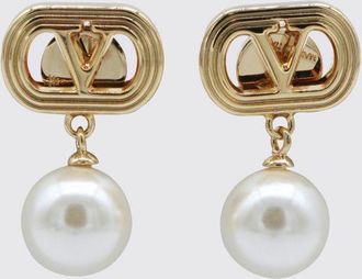 Valentino Garavani Orecchini VLogo Signature Valentino Garavani in ottone con perle sintetiche