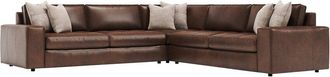 Bernhardt Nest 3Pc Corner Leather Sectional