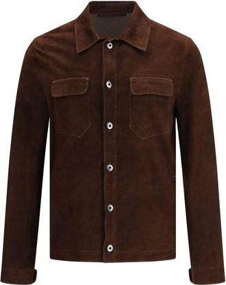 Salvatore Santoro Calf Leather Bos Taurus Mens Bomber
