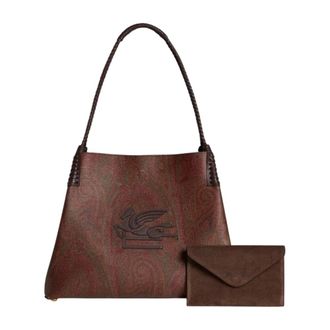 Etro Etro, Tote Bags, female, Brown, Size: ONE SIZE borse poliestere