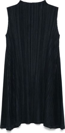 Pleats Please Issey Miyake Tunica plissettata - Blu