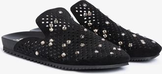 Pedro Garcia Slide clog suede black | Braidy | Fall-winter 26 |
