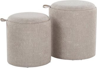 LumiSource Tray Nesting Ottoman Set