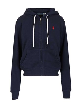Polo Ralph Lauren Zip-Up Hoodie Sweatshirts Blu-Donna