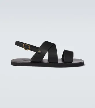 Ancient Greek Sandals Miltos leather slingback sandals