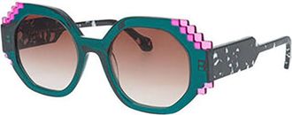 Face &agrave; Face Fizz 1 2045 Womens Sunglasses Blue Size 53