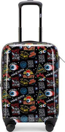 Von Dutch Black Jax Expandable Hardside Spinner Carry-on Suitcase at Nordstrom, Size Small