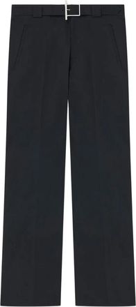 Alexander McQueen Pantaloni con fibbia - Nero