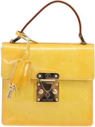 Louis Vuitton Spring Street Nm Handbag Patent Leather Yellow Patent_Leather Handbag (Pre-Owned)