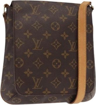 Louis Vuitton Pre-owned Cross Body Bags, female, Brown, Size: ONE SIZE Pre-owned Canvas Cross Body Bag