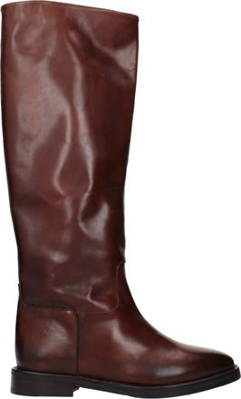 Eleventy Elfzig Frauens Stiefel aus braunem/schwarzem Leder