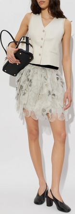 Max Mara Calibri Vest, Womens, Cream